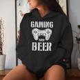 Gaming And Beer Game Control Retroideo Game Player Kapuzenpullover für Damen Geschenke für Sie