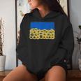 Girasol Bandera Ucrania Lindo Floralintage Ucrania Sudadera con capucha para mujer Regalos para ella