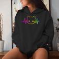 Heartbeat Cat Pour Hommes Et S Enfants Chatons Amoureux Des Chats Drôles Et Mignons Sweat à capuche femme Cadeaux pour elle