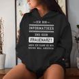 Ich Bin Kein Frauenarzt I Informatiker Programmer Admin Kapuzenpullover für Damen Geschenke für Sie