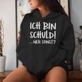 Ich Bin Schuld Immer Tollpatsch Drunken Fun Kapuzenpullover für Damen Geschenke für Sie