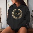 Imperio Romano Spqr Sudadera con capucha para mujer Regalos para ella
