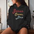 Jesus Saves Bro Religion Christianintage Jesus Christ Kapuzenpullover für Damen Geschenke für Sie