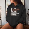 Juan Horse Dank Meme Horse On Balcony Felpa con cappuccio da donna Regalos para ella