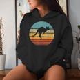 Kangaroo Retrointage 60S 70S Sunset Mammal Kapuzenpullover für Damen Geschenke für Sie