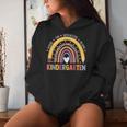 Kindergarten Where The Adventure Begins Leopard Rainbow Women Hoodie Gifts for Her