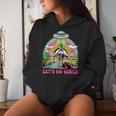 Let's Go Girls Retro Space Desert Cowgirl Bachelorette Party Women Hoodie Gifts for Her
