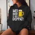 Mei Bier Is Ned Deppat Sauf Beer Drinker Saying Kapuzenpullover für Damen Geschenke für Sie