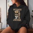 October 46Th Birthday 1978 Awesome Teddy Bear Women Hoodie Gifts for Her