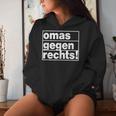 Omas Gegen Rechts I Anti Rassisum I Fck S I Tolleranz Kapuzenpullover für Damen Geschenke für Sie