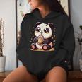Panda Kawaii Bebiendo Té De Burbujas De Boba Anime Lindo Sudadera con capucha para mujer Regalos para ella