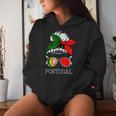 Portuguese Girl Portugal Woman Proud Portugal Flag Bandana Kapuzenpullover für Damen Geschenke für Sie