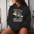 Positiv Auf Müde Testet Sloth Sleep Kapuzenpullover für Damen Geschenke für Sie