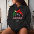 Proud Portuguese Girl Portugal Kapuzenpullover für Damen Geschenke für Sie