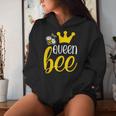 Queen Bee Abito Da Ape Regina Crown Apicoltura Felpa con cappuccio da donna Regalos para ella