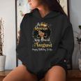 A Queen Was Born In August Birthday For Afro Girls Women Hoodie Gifts for Her