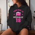 Questa Ragazza È Ufficialmente 18 Anni Diecchiaia Compleanno Lei Felpa con cappuccio da donna Regalos para ella