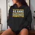 Sarcastico Buon Compleanno 42 Anni Regalo Uomo Donna Nonno Felpa con cappuccio da donna Regalos para ella