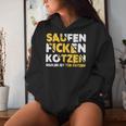 Saufen Ficken Kotzen Radler Ist Für Fotzen Beer Party Saufen Kapuzenpullover für Damen Geschenke für Sie