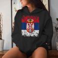 Serbia Flag For And Serbia Kapuzenpullover für Damen Geschenke für Sie