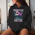 Shark Monster Truck Sister Monster Truck Are My Jam Truck Women Hoodie Gifts for Her