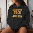 Strammtisch Stammtisch Beer Stramm Hackenstramm Kapuzenpullover für Damen Geschenke für Sie