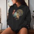 Thanksgiving Retro Vintage Turkey Fall Thankful Thanksgiving Women Hoodie Gifts for Her