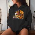 Turkey Driving School Bus Thanksgiving Driver Fall Pumpkins Women Hoodie Gifts for Her