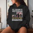 Veteran Daughter Pride My Favoriteeteran Is My Daughter Felpa con cappuccio da donna Regalos para ella