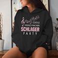 Women's Schlager Hit Party Music Hit Music Quote Kapuzenpullover für Damen Geschenke für Sie