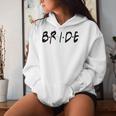 Amici A Tema Addio Al Nubilato Sposa Top Bianco Per Festa Felpa con cappuccio da donna Regalos para ella
