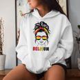 Belgium Girls' Belgium Flag Women's Kapuzenpullover für Damen Geschenke für Sie