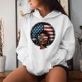 Black Girl Us Flag Melanin Afro 4Th Of July African American Women Hoodie Gifts for Her