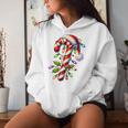 Candy Cane Crew Christmas Light Family Xmas Santa Boys Girls Women Hoodie Gifts for Her