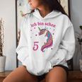 Children's 5Th Birthday Girls' Ich Bin Schon 5 Jahre Alt Einhorn Kapuzenpullover für Damen Geschenke für Sie