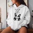 Con Texto En Inglés Im Not Fat Im Just Fluffy Panda Hombre Sudadera con capucha para mujer Regalos para ella