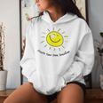 Create Your Own Sunshine Cute Smile Face Sun Happy Smiling Women Hoodie Gifts for Her