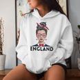 England Girl's Women's Flag England Jersey 2024 Kapuzenpullover für Damen Geschenke für Sie