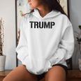 Estilo Militar De Plantilla Donald Trump 2024 Sudadera con capucha para mujer Regalos para ella