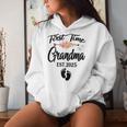 First Time Grandma 2025 Promoted To Grandma 2025 Women Hoodie Gifts for Her