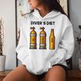 Diving For Diving Diet Beer Blue Kapuzenpullover für Damen Geschenke für Sie