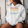 Social Studies Teacher Definition For Men Women Hoodie Gifts for Her