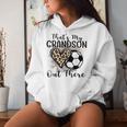 Grandma Grandpa Soccer That's My Grandson Out There Women Hoodie Gifts for Her