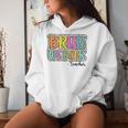 Groovy Bruh We Back Teachers Dalmatian Dots Back To School Women Hoodie Gifts for Her