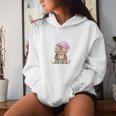 Ich Darf So Aussehen Ich Hatte Nachtschicht Coffee Owl Long-Sleeved Kapuzenpullover für Damen Geschenke für Sie