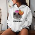 Lecki Aperoli X Sad Hamster Meme Girl Hallöchen Aperölchen Kapuzenpullover für Damen Geschenke für Sie