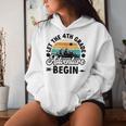 Let The 4Th Grade Adventure Begin Fourth Grade Teacher Women Hoodie Gifts for Her