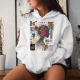 Moda Backprint Ragazza Cuffia Musica Moda Felpa con cappuccio da donna Regalos para ella