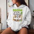 Mom Of The Birthday Boy Wild Zoo Theme Safari Party Women Hoodie Gifts for Her