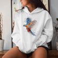 Pappagallo Ara Uccello Acquerello Camicia Uomini Donne Felpa con cappuccio da donna Regalos para ella